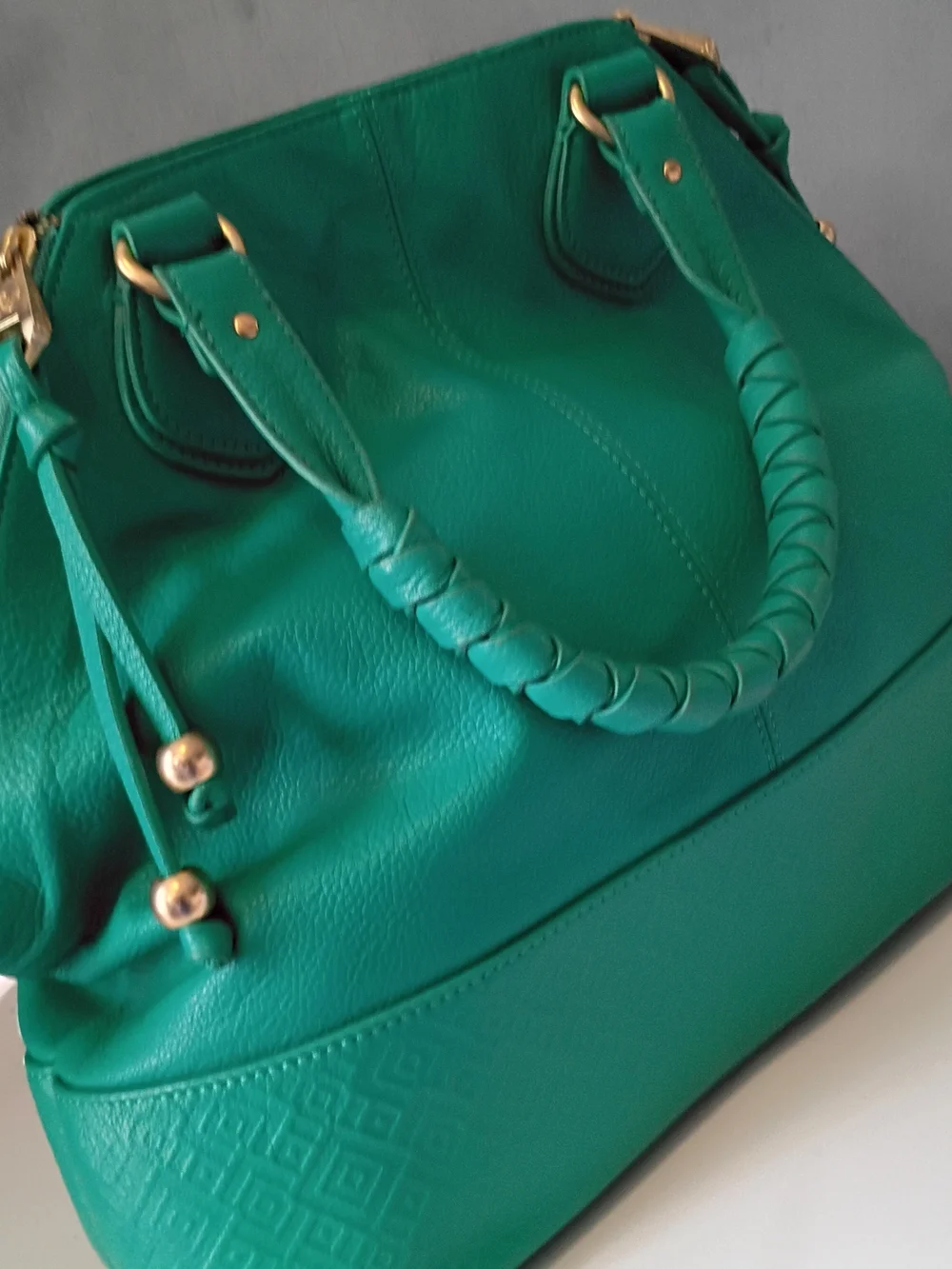 Stones & ActTeal Women's Leather Tote Bag - Classic Structured Carryall
